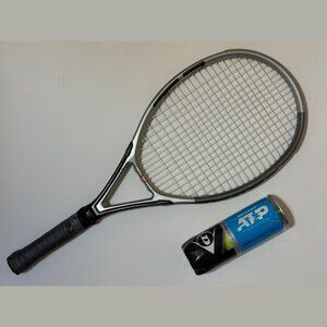 Wilson Triad 3 Tennis Racket with Dunlop ATP Extra Duty tennis balls